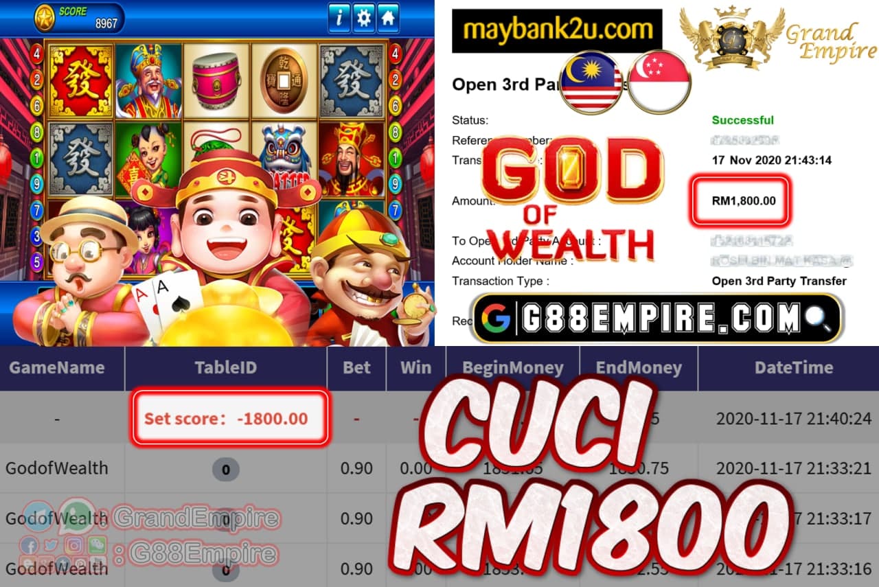 MEMBER MAIN GODOFWEALTH CUCI RM1800!!!