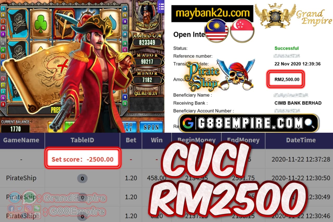 MEMBER MAIN PIRATE SHIP CUCI RM2500!!!