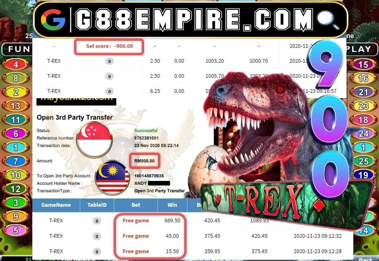 MEMBER MAIN T-REX CUCI RM900!!!