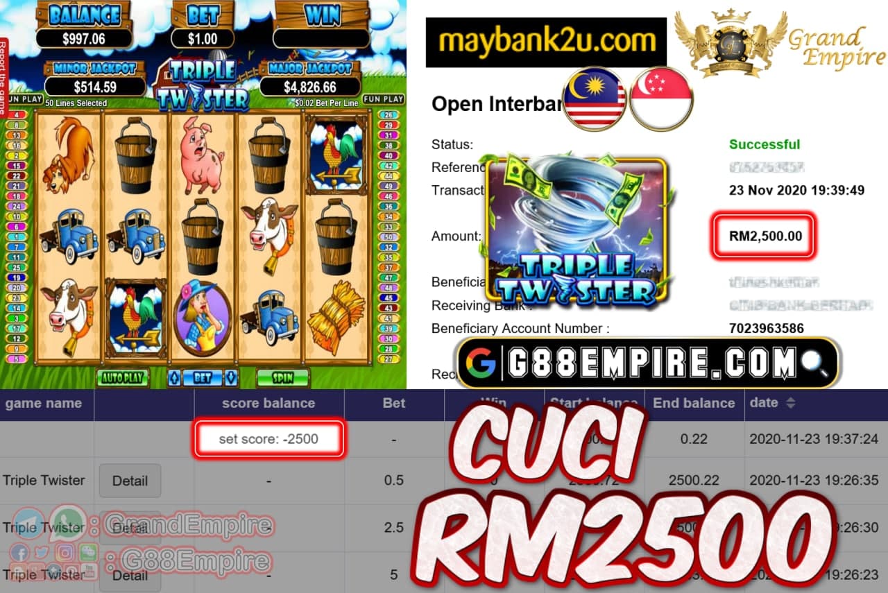 MEMBER MAIN TRIPLETWISTER CUCI RM2500!!!