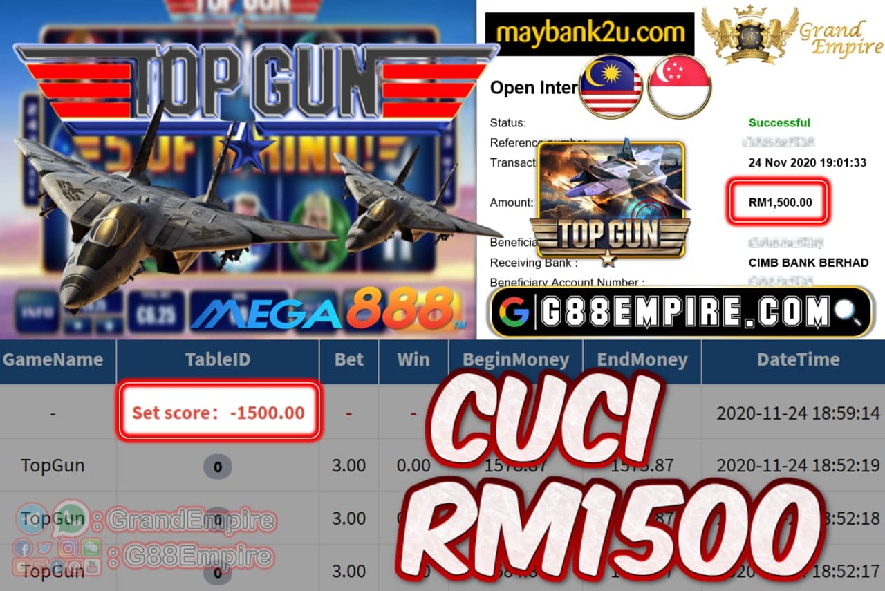 MEMBER MAIN TOPGUN CUCI RM1500!!!