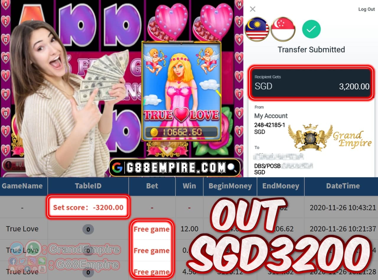 MEMBER MAIN TRUELOVE OUT SGD3200!!!