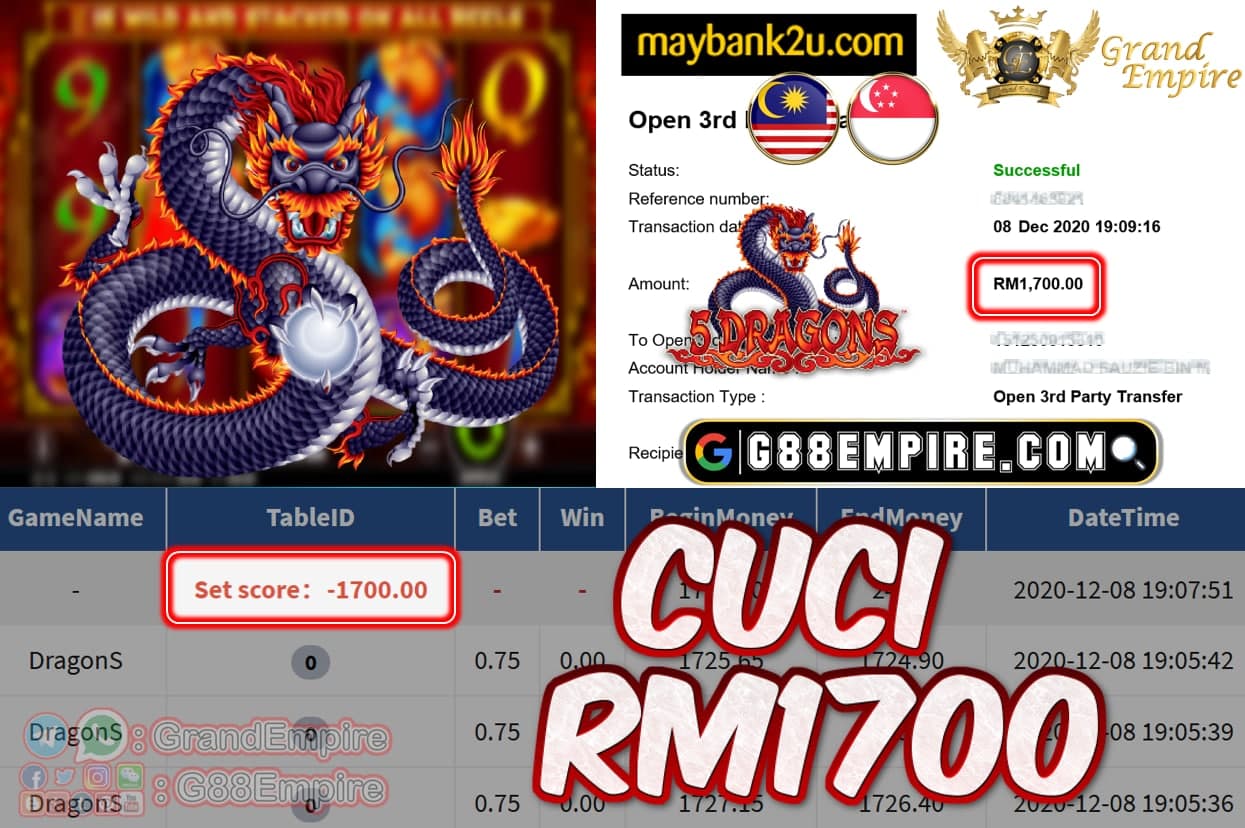 MEMBER MAIN DRAGONS CUCI RM1700!!!