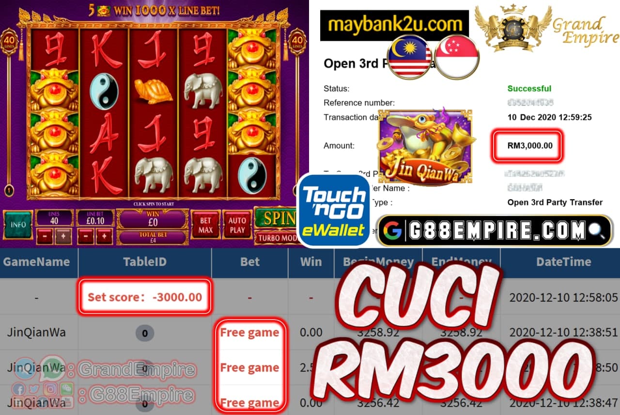 MEMBER MAIN JINQIANWA CUCI RM3000!!!