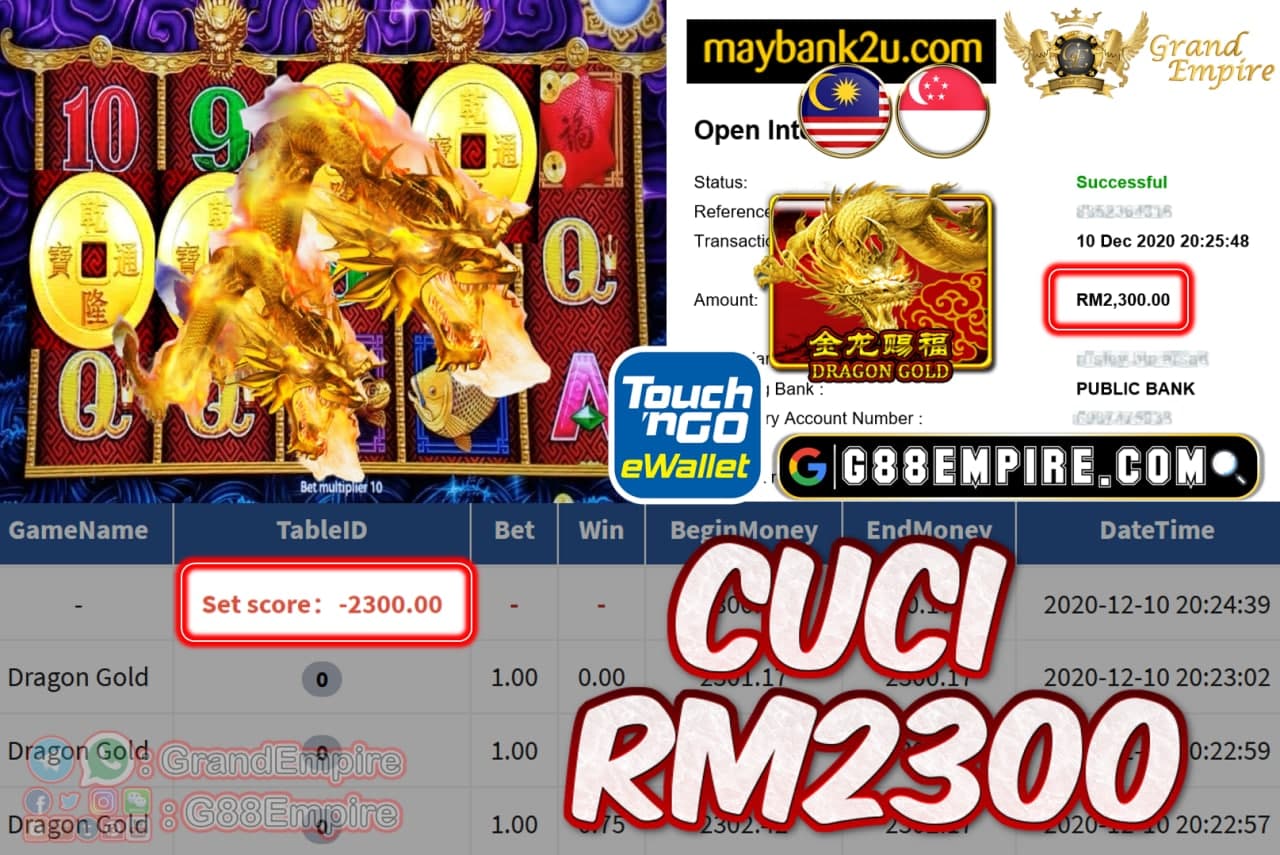 MEMBER MAIN DRAGONGOLD CUCI RM2300!!!