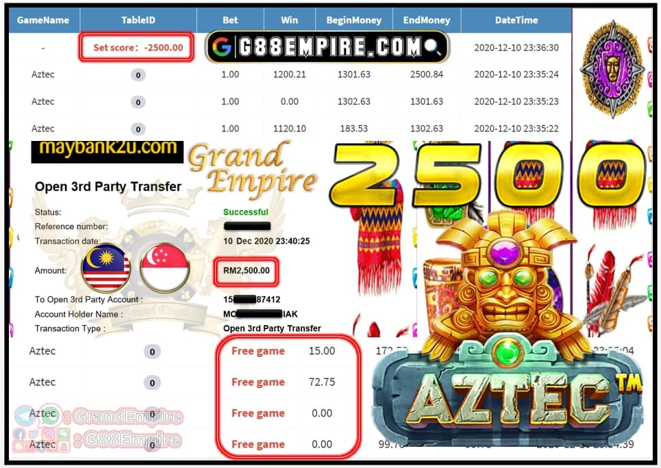 MEMBER MAIN AZTEC DAPAT CUCI RM 2.500!!!