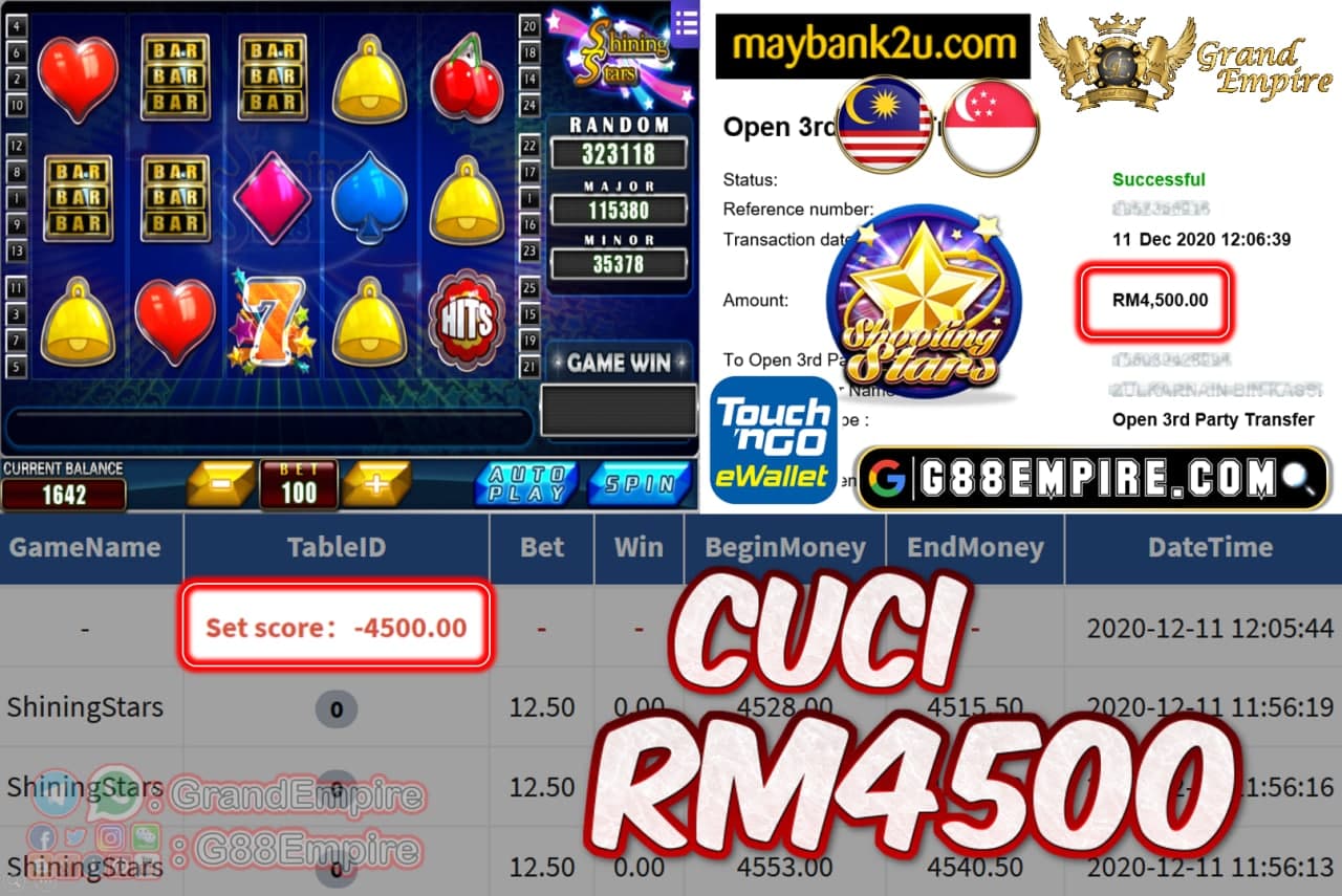 MEMBER MAIN SHININGSTARS CUCI RM4500!!!