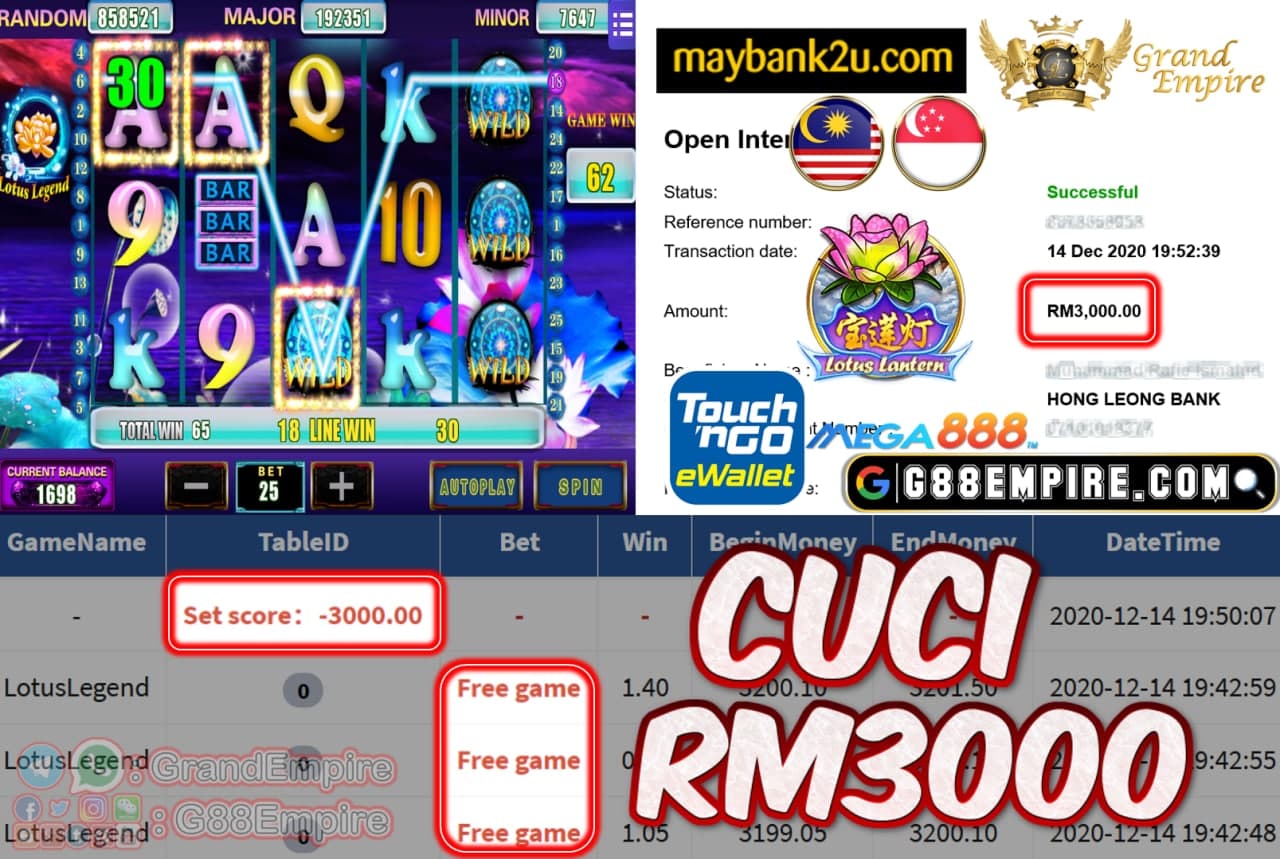 MEMBER MAIN LOTUSLEGEND CUCI RM3000!!!