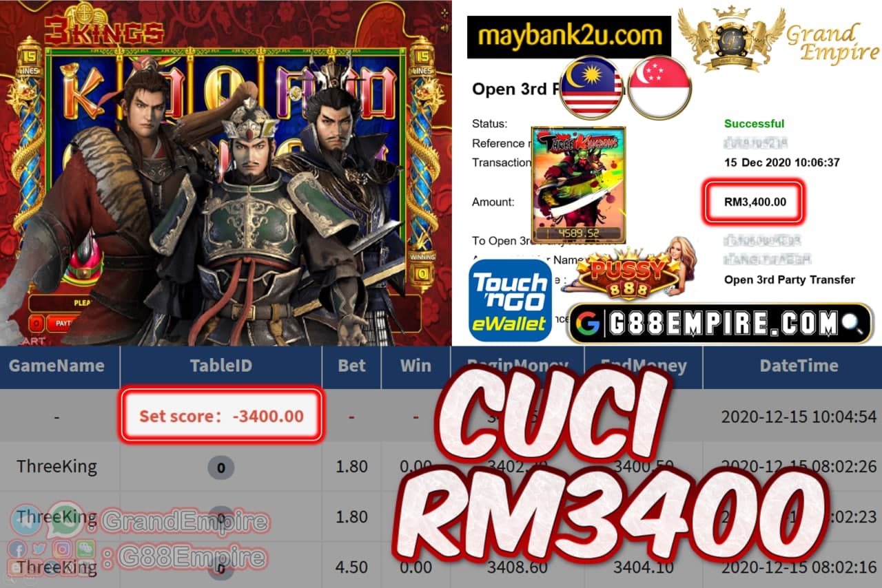 MEMBER MAIN THREEKING CUCI RM3400!!!