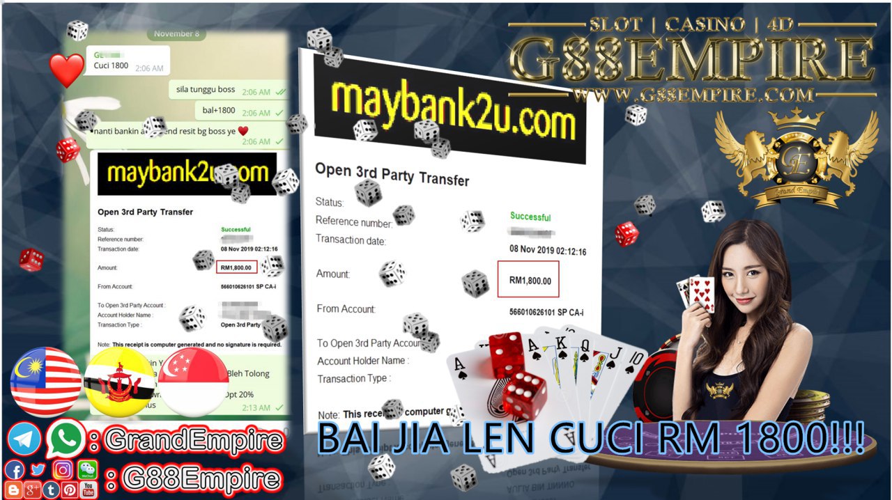 MEMBER MAIN L!VE GAME MINTA CUCI RM1,800