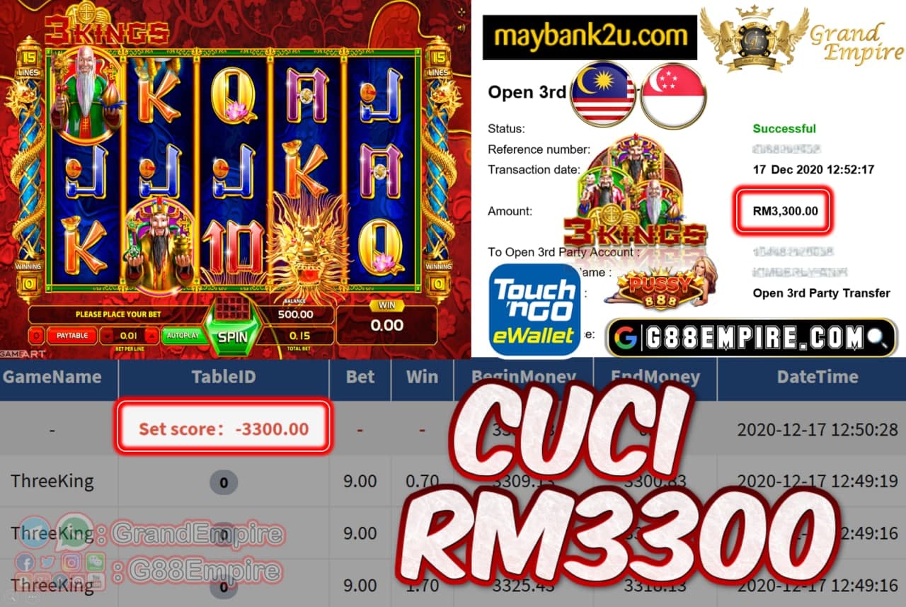 MEMBER MAIN THREEKING CUCI RM3300!!!