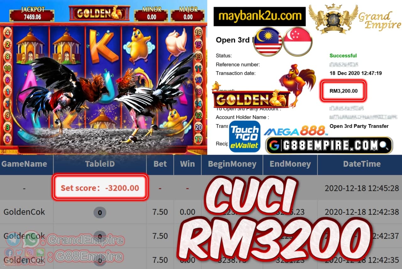 MEMBER MAIN GOLDENCOK CUCI RM3200!!!