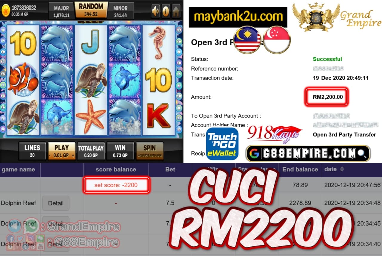 MEMBER MAIN DOLPHINREEF CUCI RM2200!!!