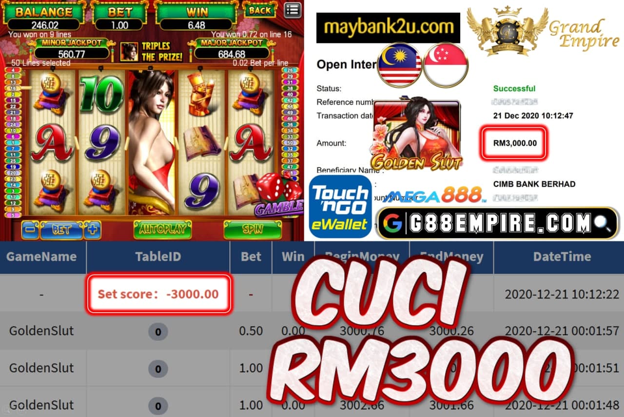 MEMBER MAIN GOLDEN SLUT CUCI RM3000!!!