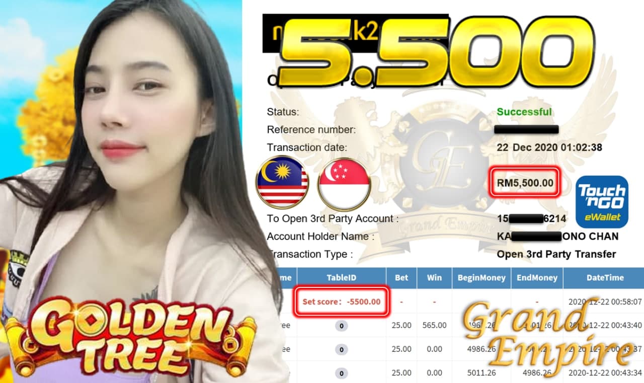 MEMBER MAIN GOLDEN TREE DAPAT CUCI RM 5.500!!!