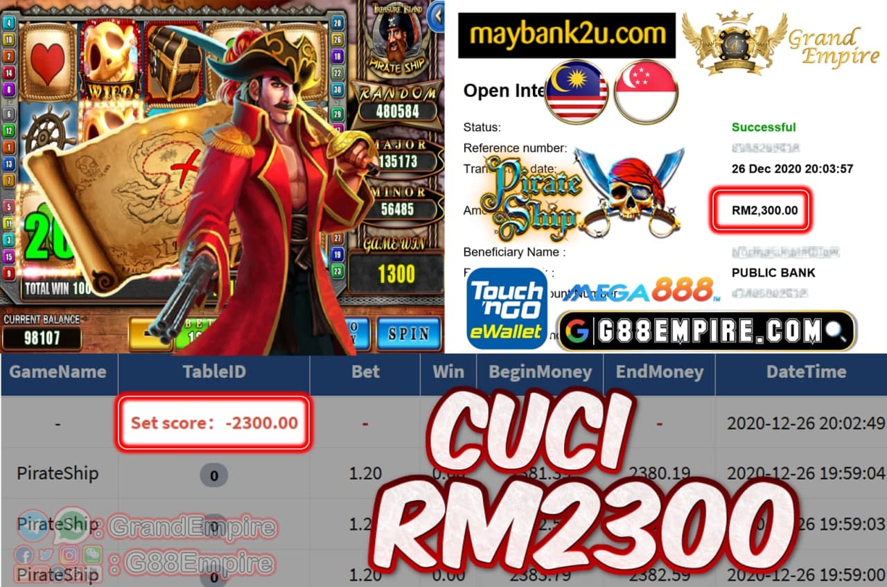 MEMBER MAIN PIRATESHIP CUCI RM2300!!!