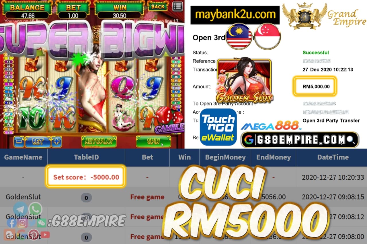 MEMBER MAIN GOLDENSLUT CUCI RM5000!!!