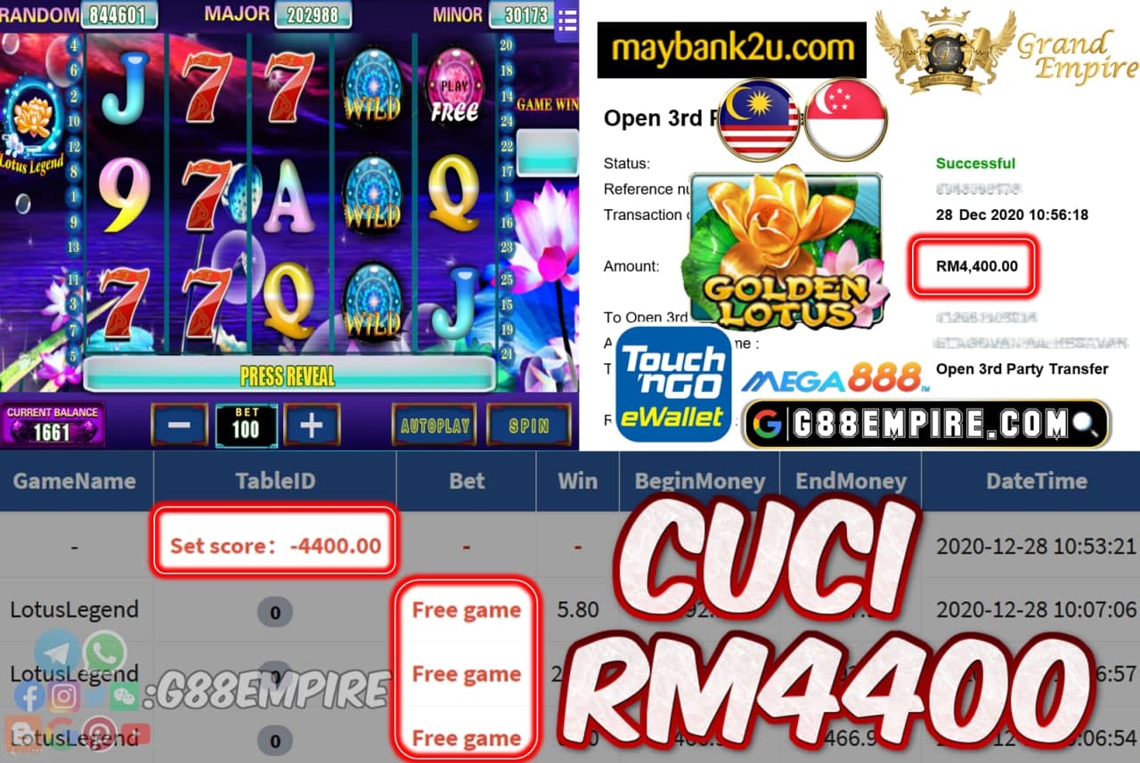 MEMBER MAIN LOTUT LEGEND CUCI RM4400!!!