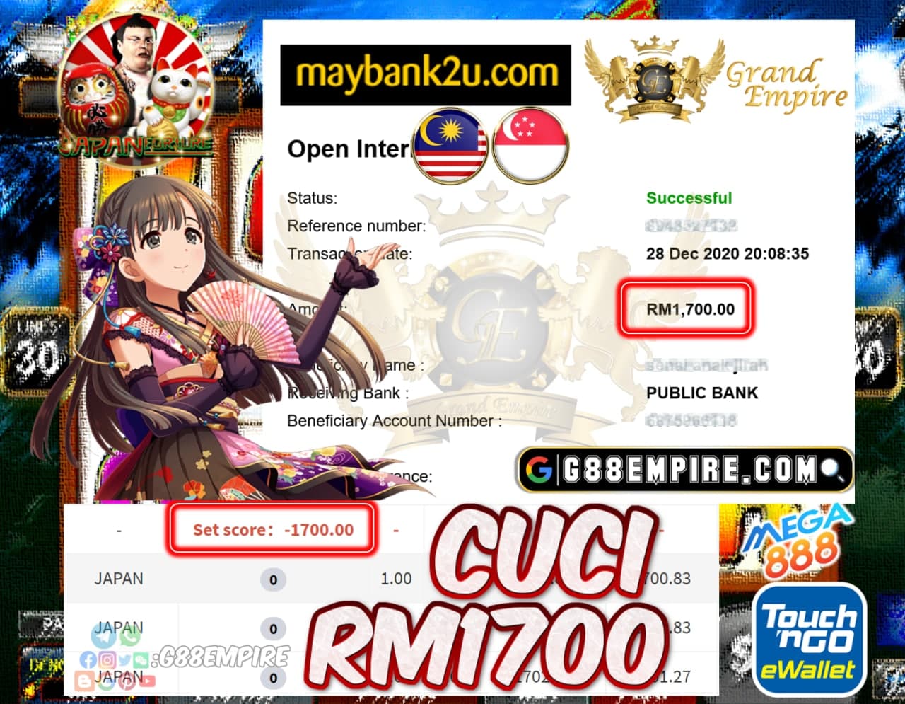 MEMBER MAIN JAPAN CUCI RM1700!!!