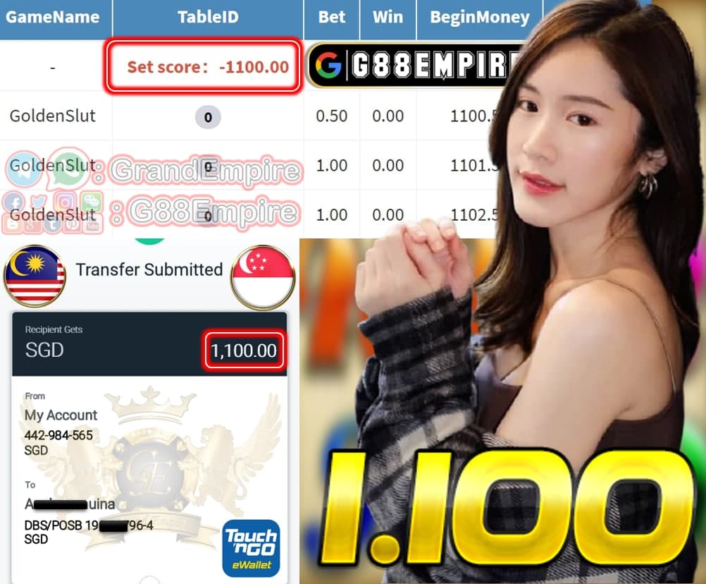 MEMBER PLAY GOLDENSLUT CAN CASH OUT SGD 1.100!!!