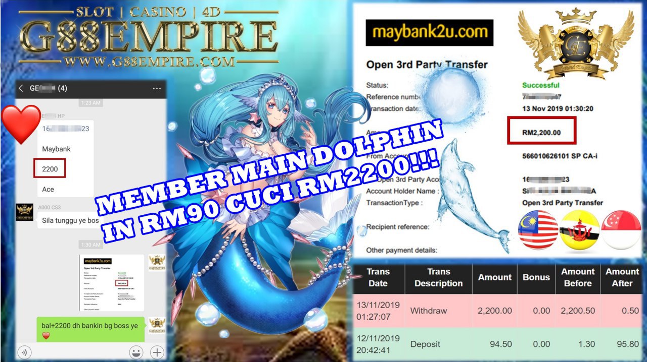 MAIN DOLPHIN CUCI RM2,200 !!