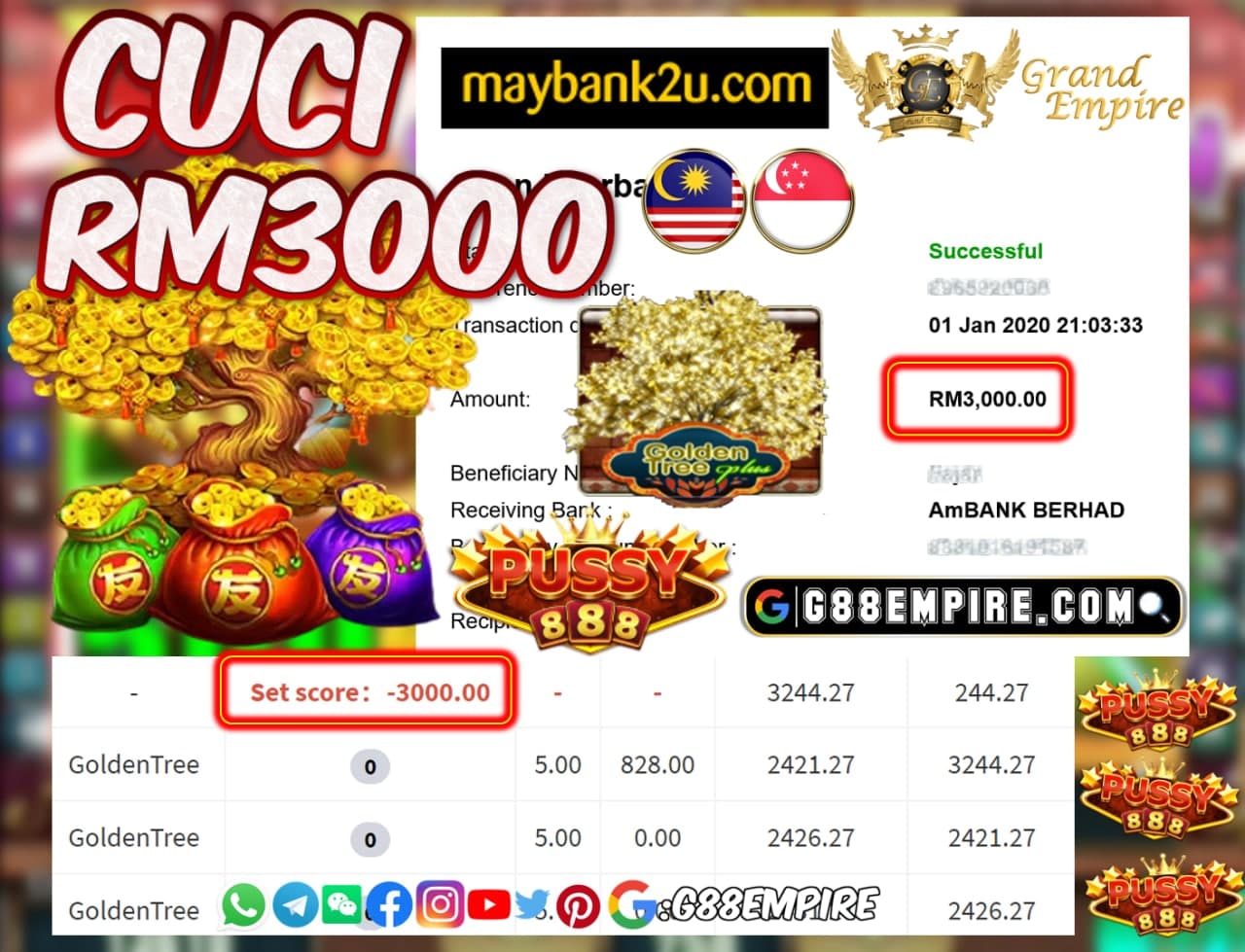 MEMBER MAIN GOLDENTREE CUCI RM3000!!!