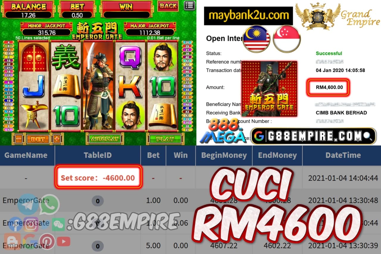 MEMBER MAIN EMPERORGATE CUCI RM4600!!!