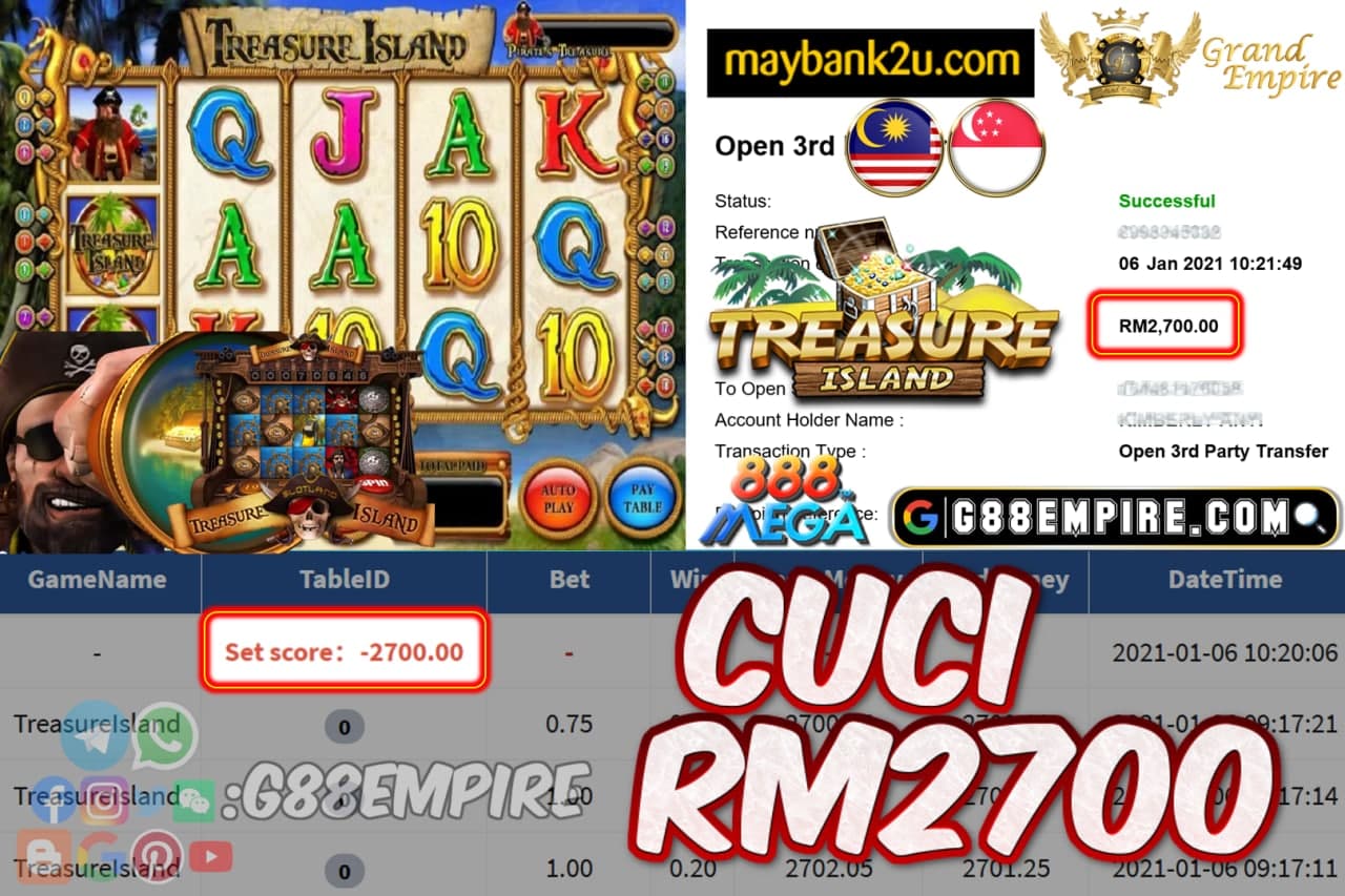 MEMBER MAIN TREASURELSLAND CUCI RM2700!!!