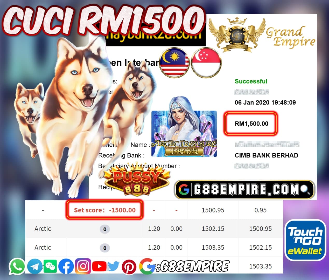 MEMBER MAIN ARCTIC CUCI RM1500!!!