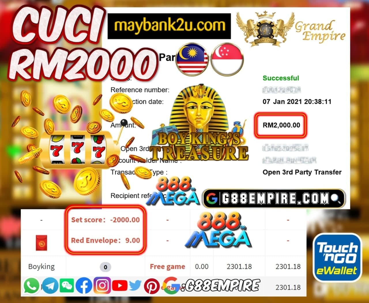 MEMBER MAIN BOYKING CUCI RM2000!!!