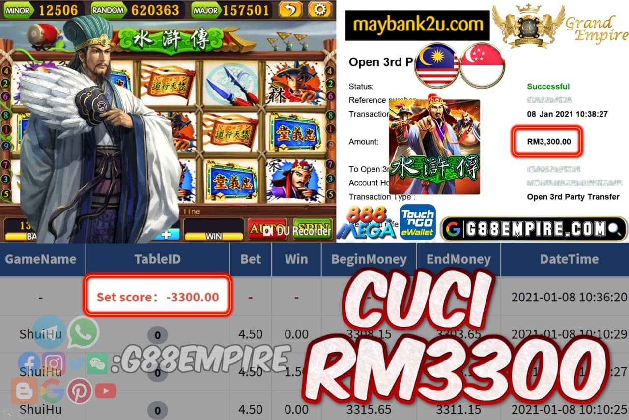 MEMBER MAIN SHUIHU CUCI RM3300!!!