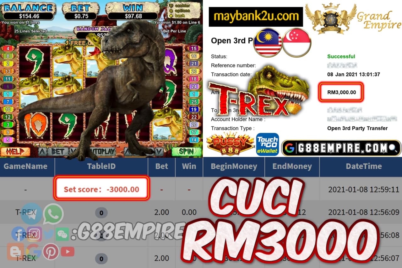 MEMBER MAIN T-REX CUCI RM3000!!!