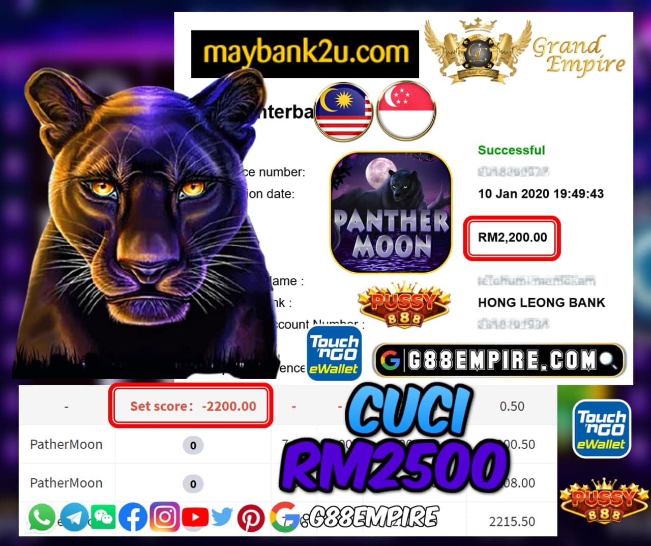 MEMBER MAIN PARTHERMOON CUCI RM2500!!!