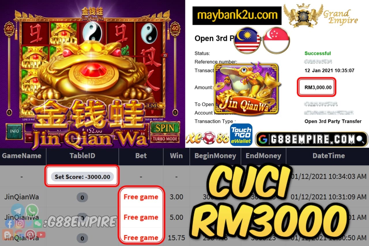 MEMBER MAIN JINQIANWA CUCI RM3000!!!