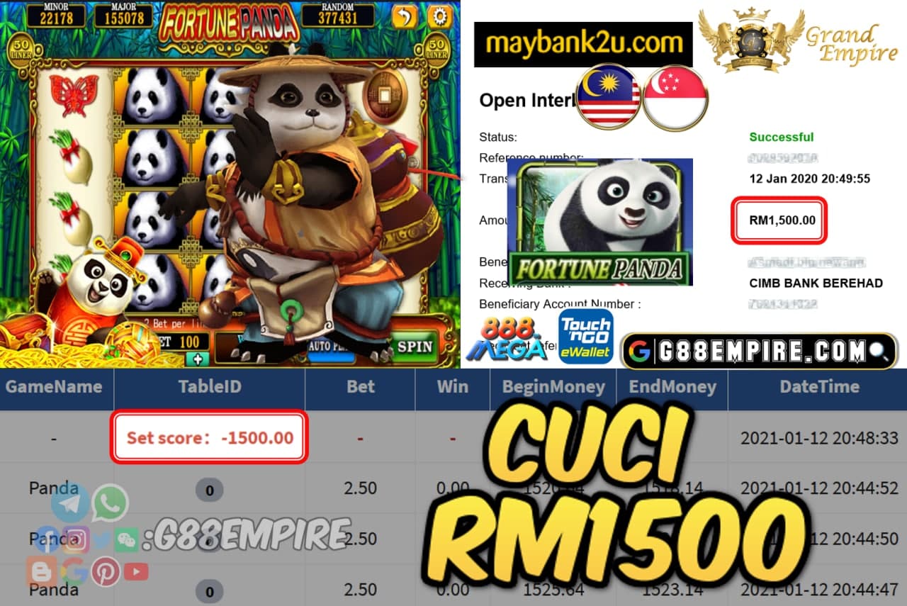 MEMBER MAIN PANDA CUCI RM1500!!!