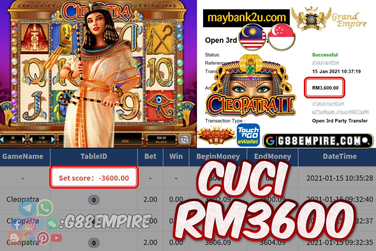 MEMBER MAIN CLEOPATRA CUCI RM3600!!!