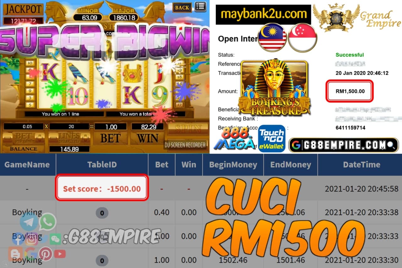 MEMBER MAIN BOYKING CUCI RM1500!!!