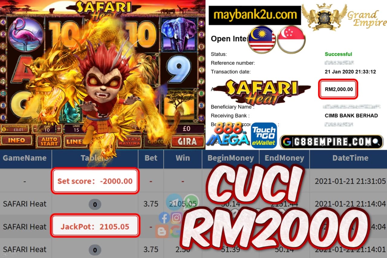 MEMBER MAIN SAFARI HEAT CUCI RM2000!!!