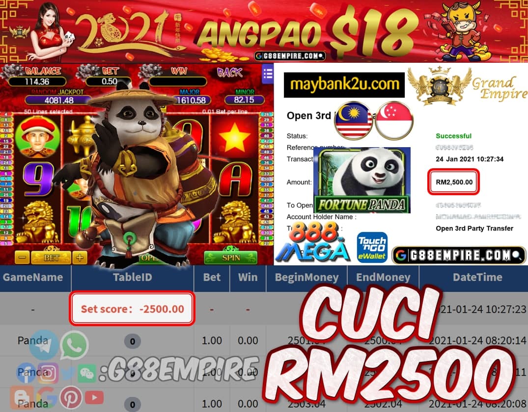 MEMBER MAIN PANDA CUCI RM2500!!!