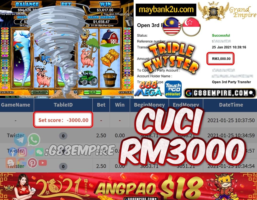 MEMBER MAIN TWISTER CUCI RM3000!!!