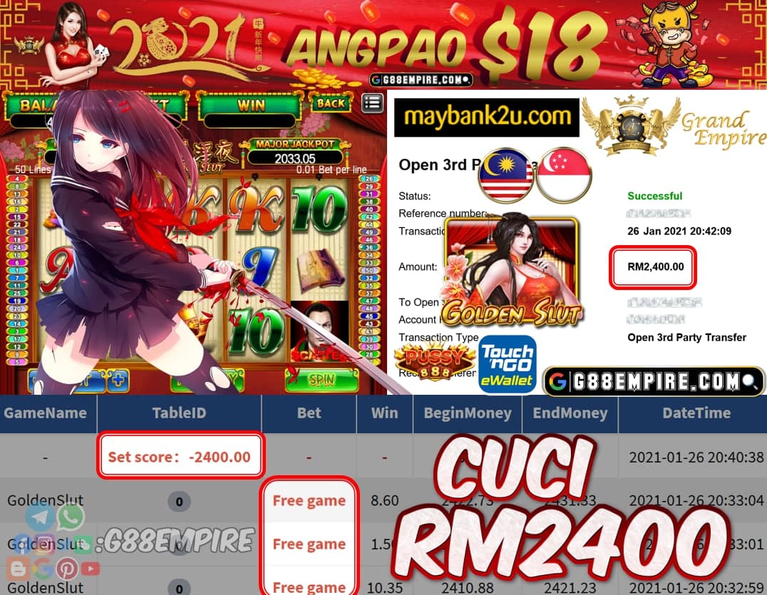 MEMBER MAIN GOLDEN SLUT CUCI RM2400!!!