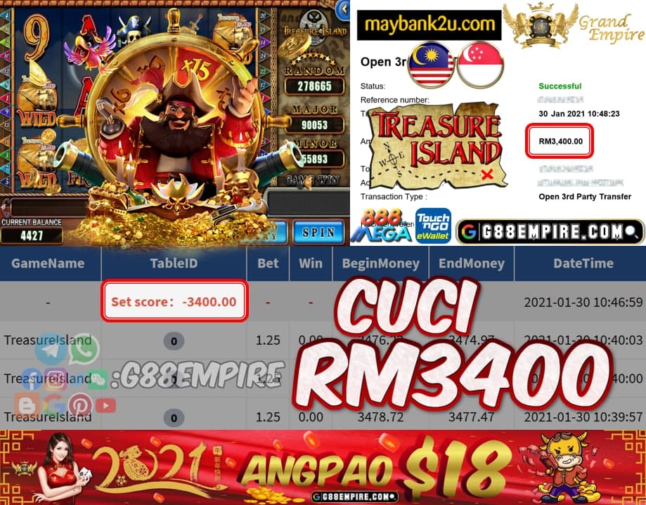 MEMBER MAIN TREASURELSLAND CUCI RM3400!!!