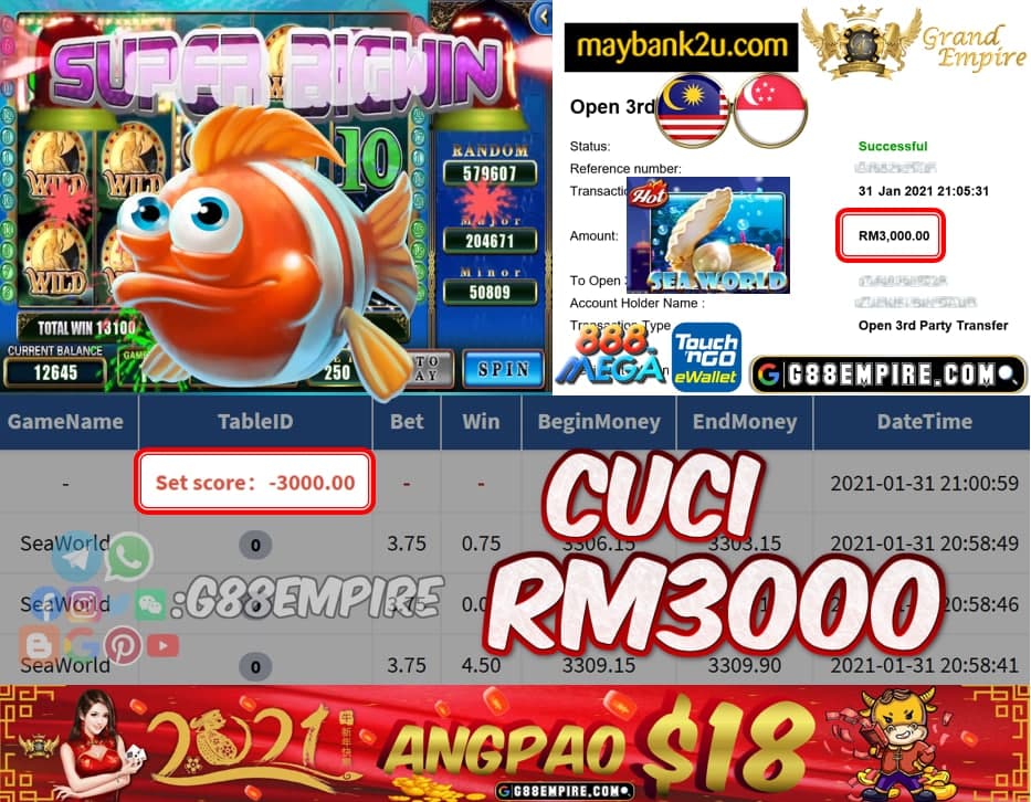 MEMBER MAIN SEAWORLD CUCI RM3000!!!