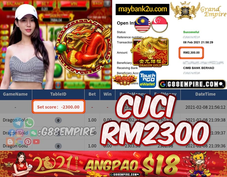 MEMBER MAIN DRAGONGOLD CUCI RM2300!!!