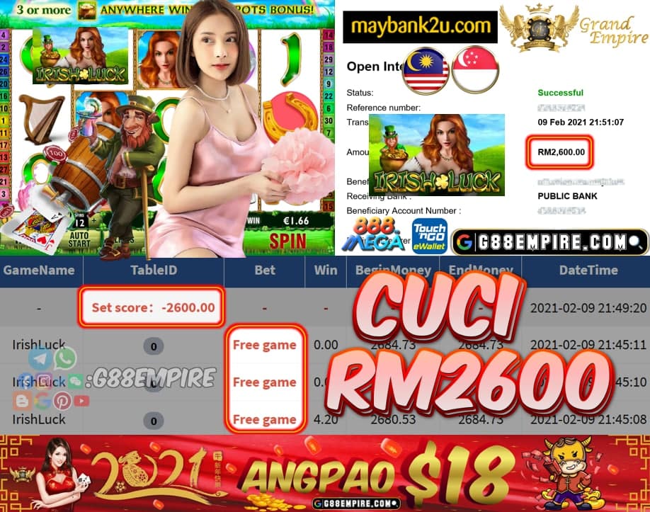 MEMBER MAIN IRISHLUCK CUCI RM2600!!!