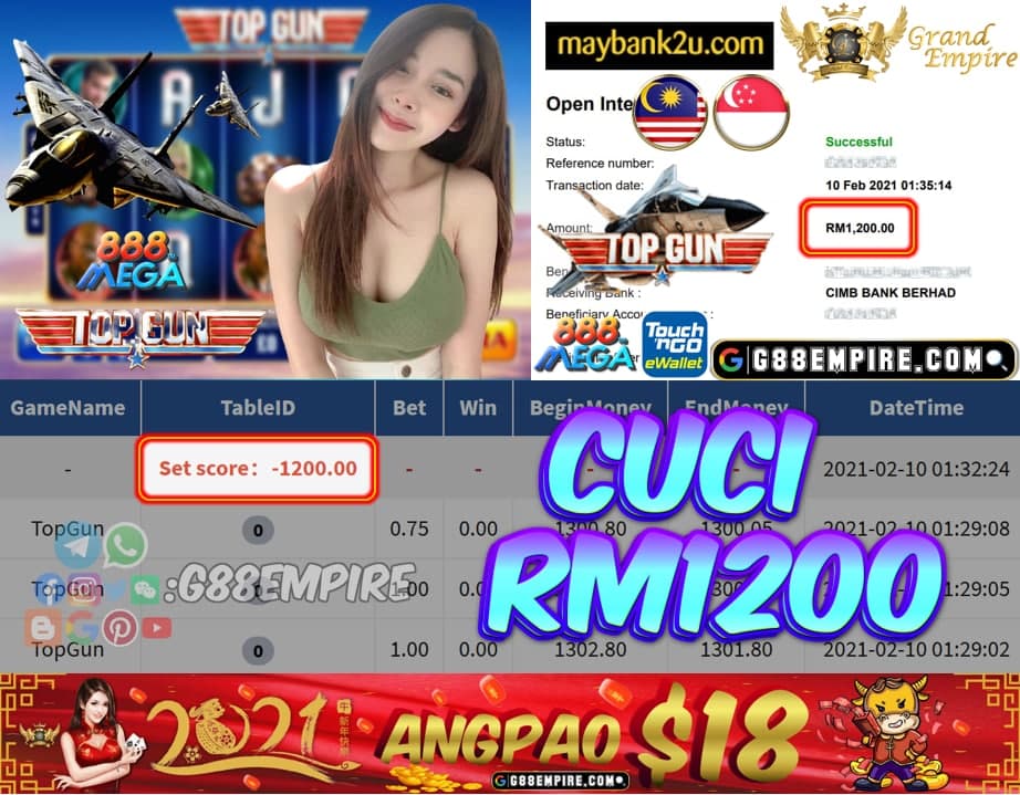 MEMBER MAIN TOPGUN CUCI RM1200!!!