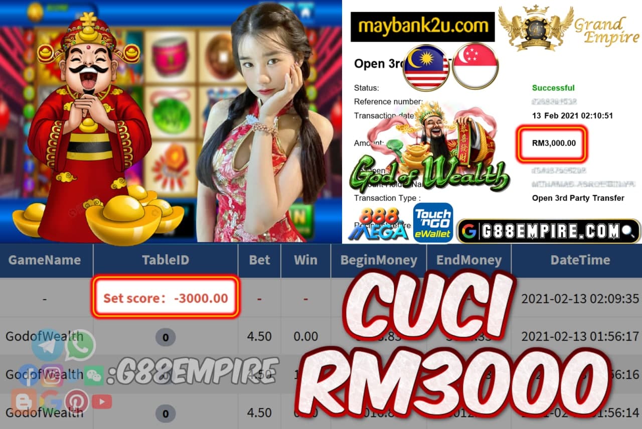 MEMBER MAIN GODOFWEALTH CUCI RM3000!!!