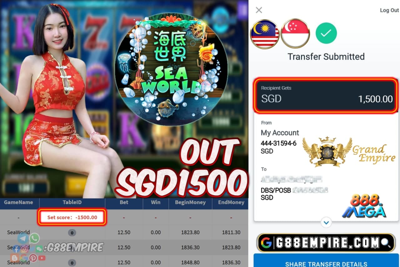 MEMBER MAIN SEAWORLD OUT SGD1500!!!