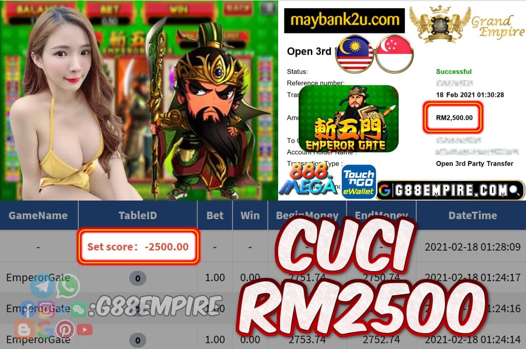 MEMBER MAIN EMPERORGATE CUCI RM2500!!!