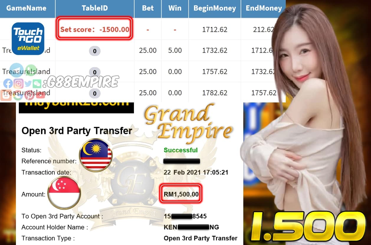 MEMBER MAIN TREASUREISLAND CUCI 1.500!!!